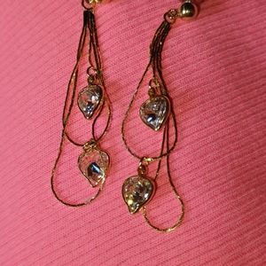 14k gold earrings.